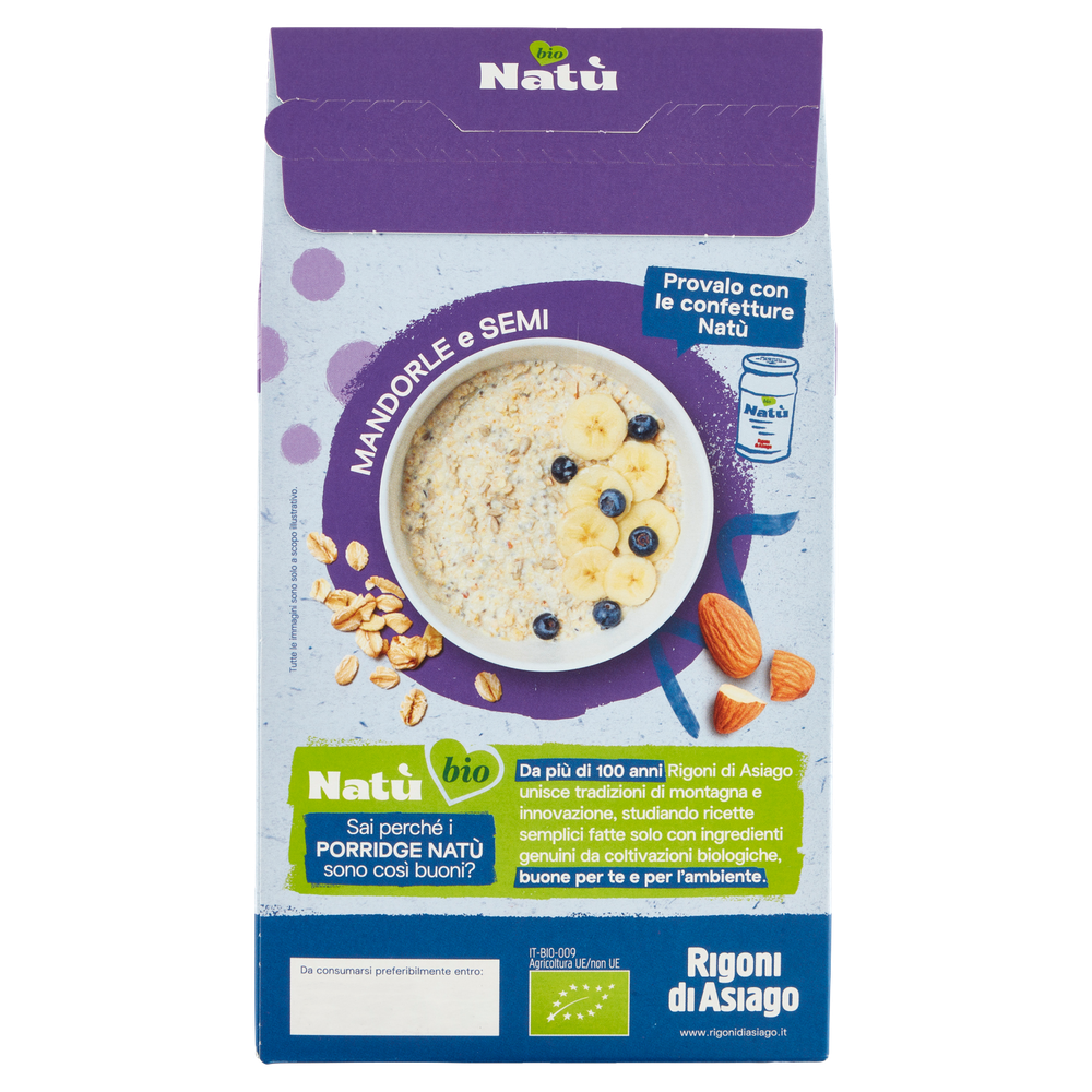 Porridge Natù Mandorle E Semi Bio Senza Zuccheri Rigoni Di Asiago - Foto 3
