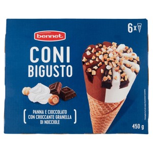 6 Coni Panna Cioccolato Bennet - Foto 1