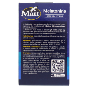 Melatonina Sonno E Jet Lag 120 Compresse Matt - Foto 3