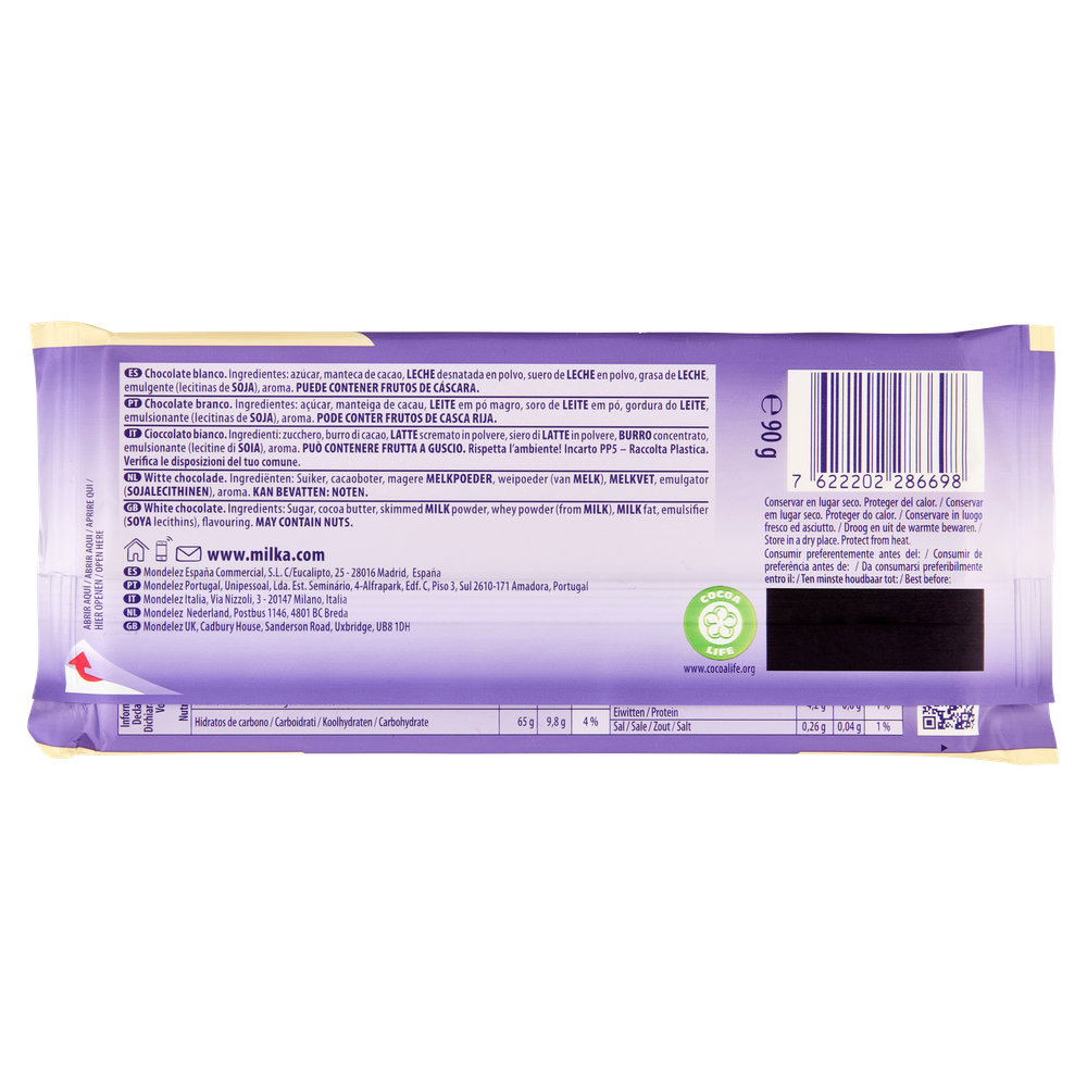 Tavoletta Milka Cioccolato Bianco - Foto 3