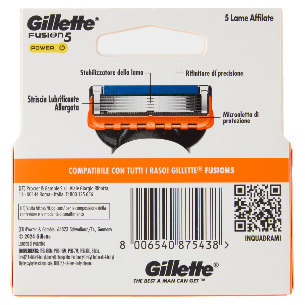 Ricarica 4 Lame Gillette Fusion5 Power - Foto 3