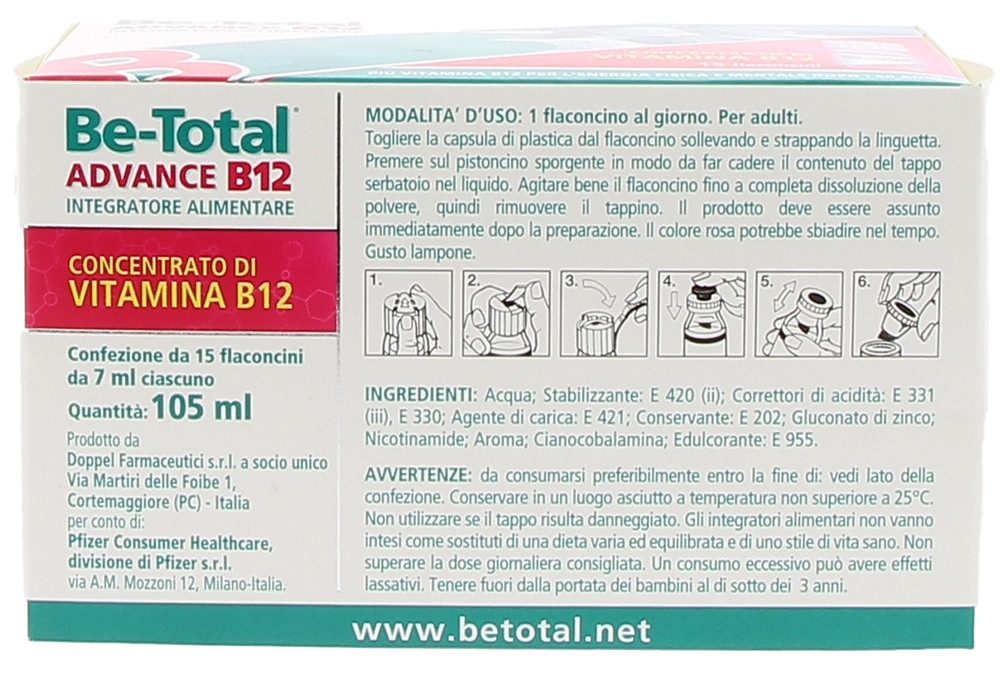 Vitamina B12 Integratore Alimentare Energia Per Adulti 50+ Betotal - Foto 2