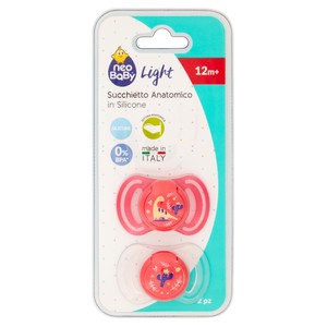2 Succhietti In Silicone Rosa Neobaby 12m+ - Foto 1