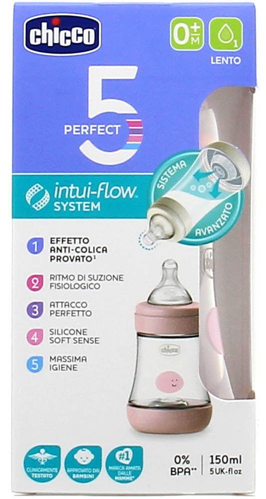 Biberon Perfect 5 Girl Chicco Ml.150 - Foto 1