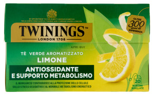 Tè Verde Al Limone Antiossidante In Bustine 20x2g Twinings - Foto 1