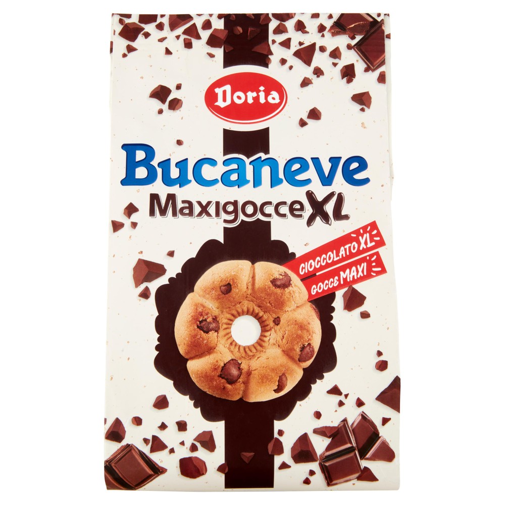 Biscotti Bucaneve Maxigocce XL Con Gocce Di Cioccolato Doria - Foto 1
