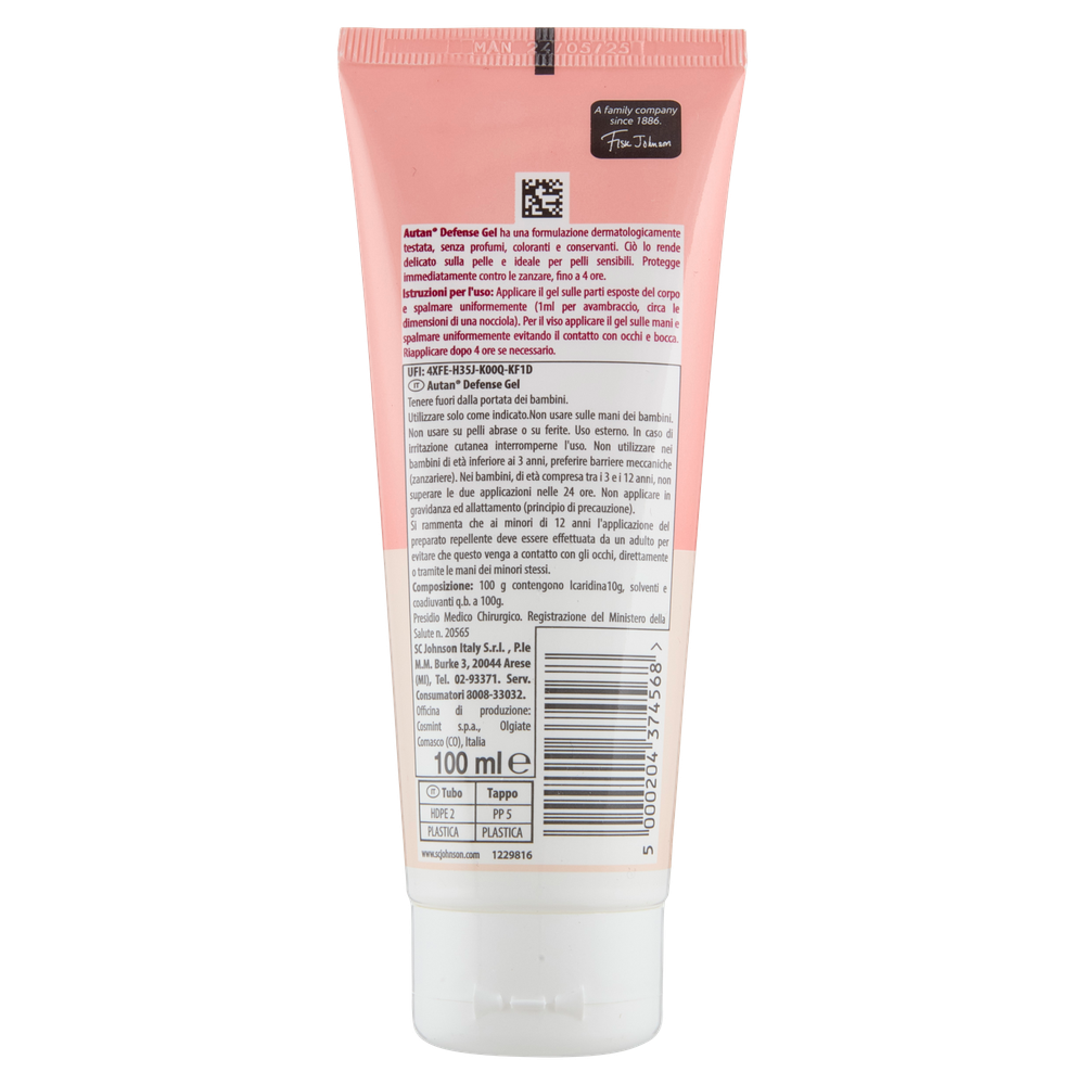Repellente Gel Viso Corpo Pelle Sensibile 100 Ml Autan - Foto 3