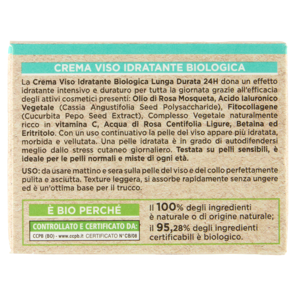 Crema Viso Biologica Idratante Rosa Mosqueta I Provenzali - Foto 3