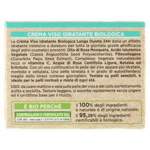 Crema Viso Biologica Idratante Rosa Mosqueta I Provenzali - Foto 3
