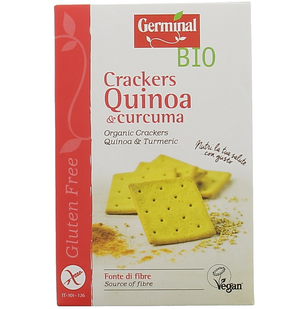 Crackers Quinoa E Curcuma Senza Glutine Bio Germinal