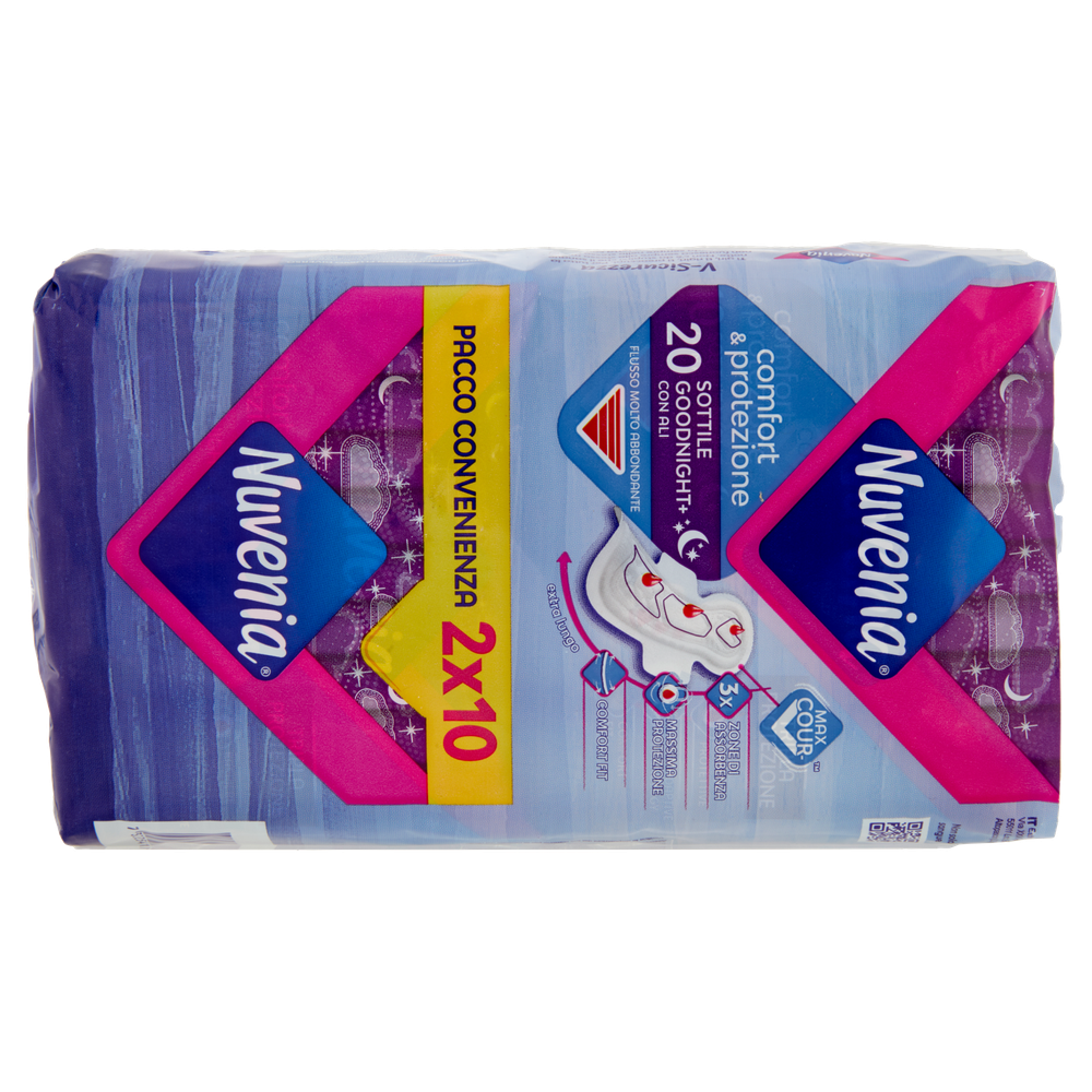 Assorbenti Sottili Notte Con Ali 2x10 Pz.Nuvenia - Foto 3