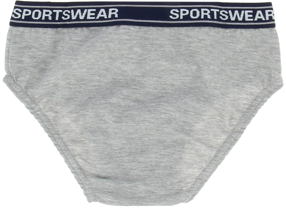 Slip Bambino 12/13 Grigio Con Elastico Parlato Delinea