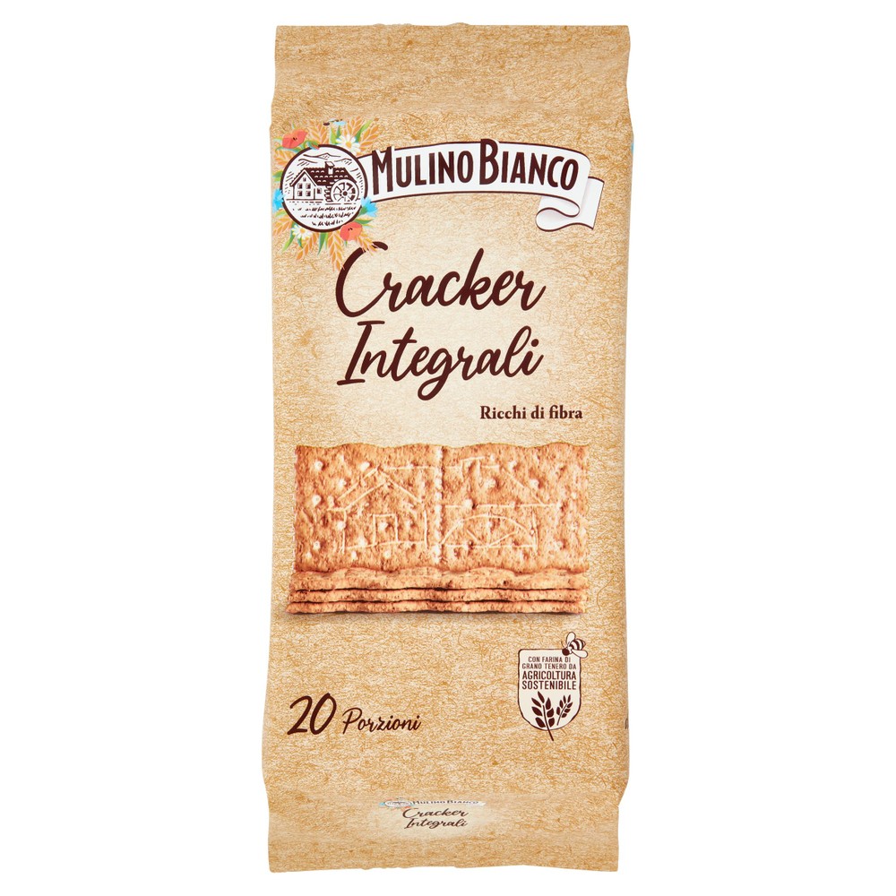 Cracker Integrali Con Farina Sostenibile Mulino Bianco - Foto 1