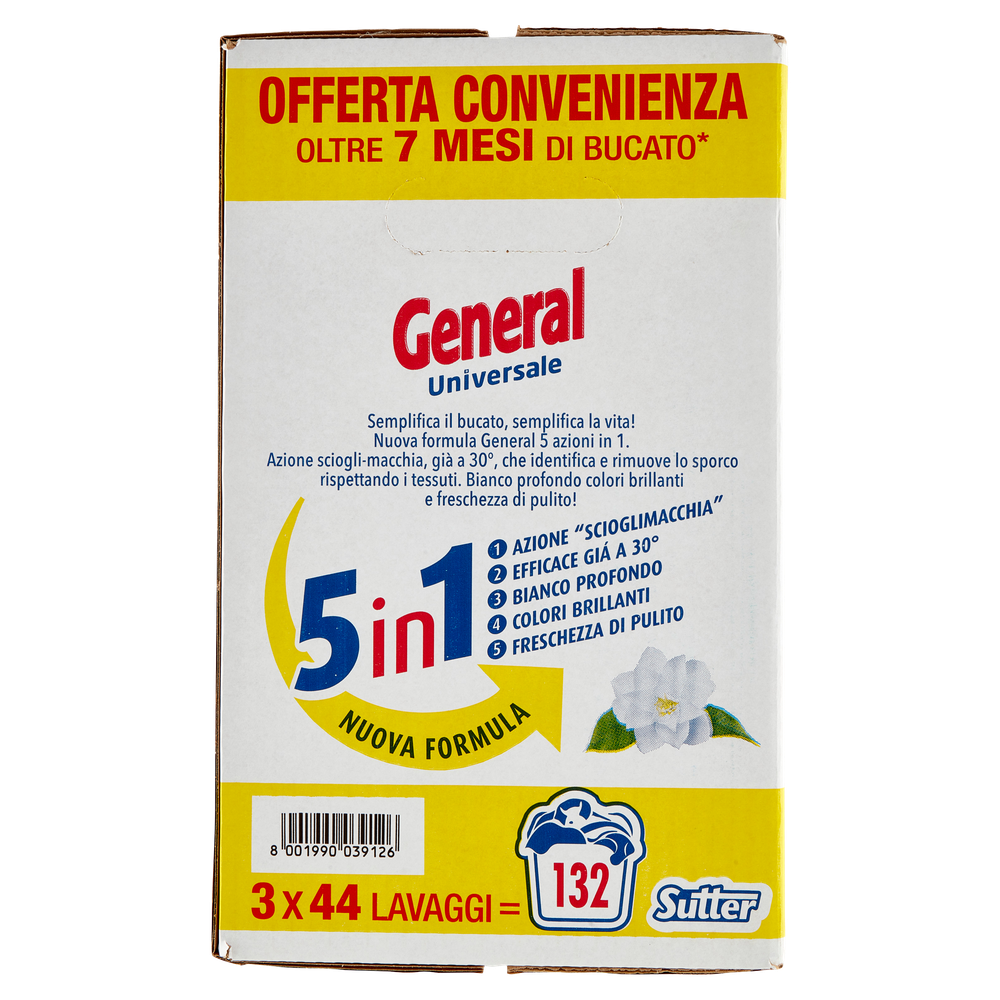 Detersivo Liquido Per Lavatrice General 3 Da 49 Lavaggi - Foto 2