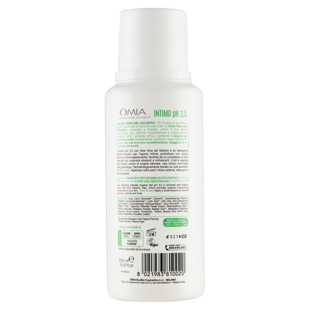 Detergente Intimo Aloe Omia