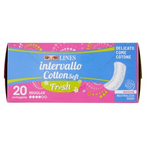 Proteggislip Intervallo Cotton Soft Fresh Disteso Lines
