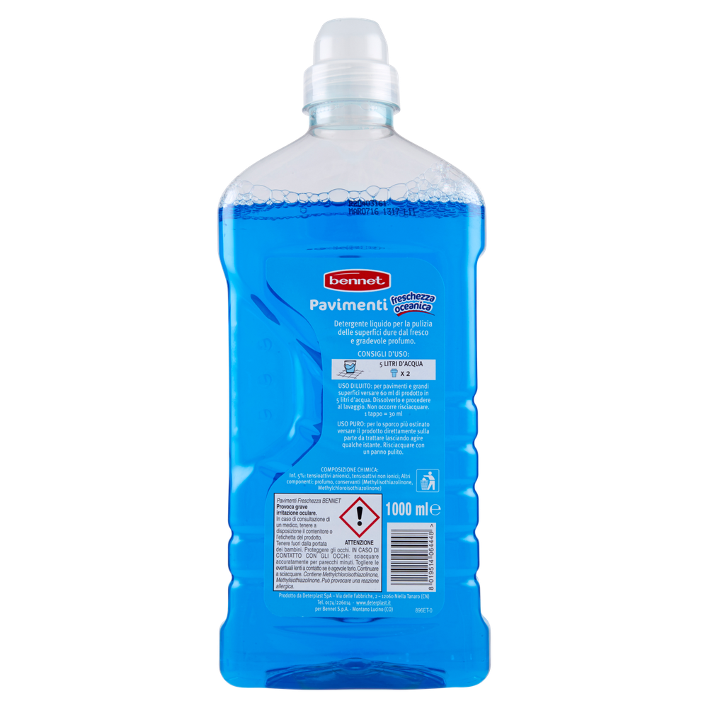Detergente Per Pavimenti Freschezza Oceanica Bennet - Foto 3