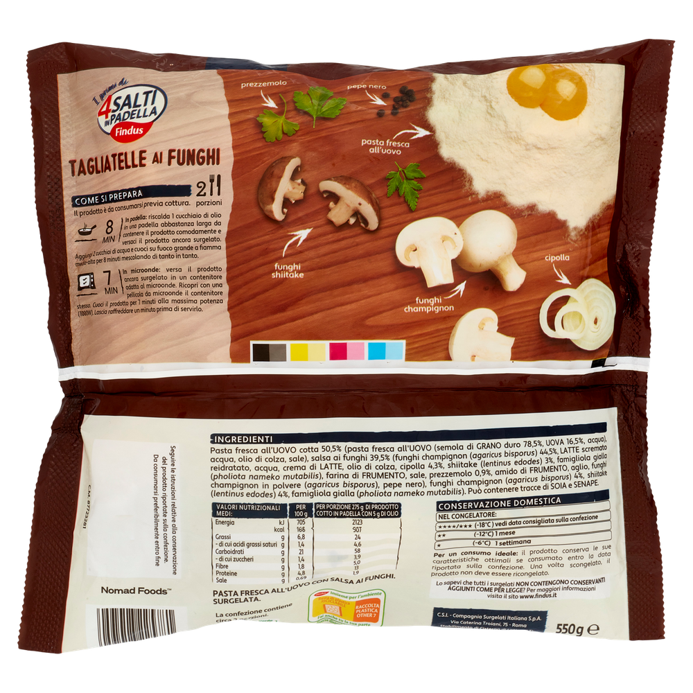 Tagliatelle Ai Funghi 4 Salti In Padella Findus - Foto 3