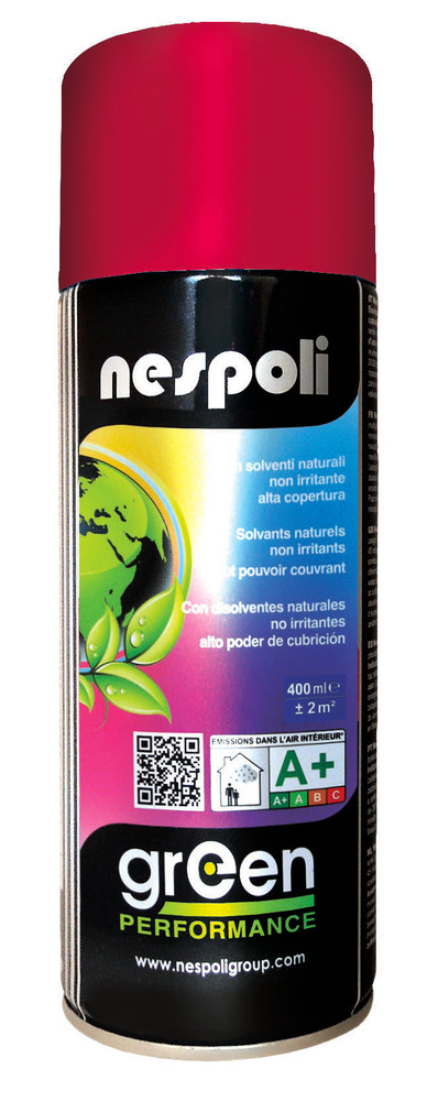 Spray Acrilico Con Solventi Naturali Rosso Segnale Nespoli Ml.400