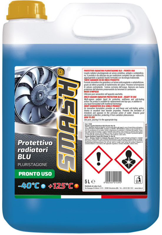 Liquido Protettivo Per Radiadori Blu -20°c 4,5l Smash - Foto 1