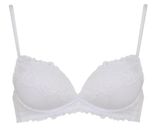 Reggiseno Push Up In Pizzo Senza Ferretto 4 Bianco Infiore - Foto 1
