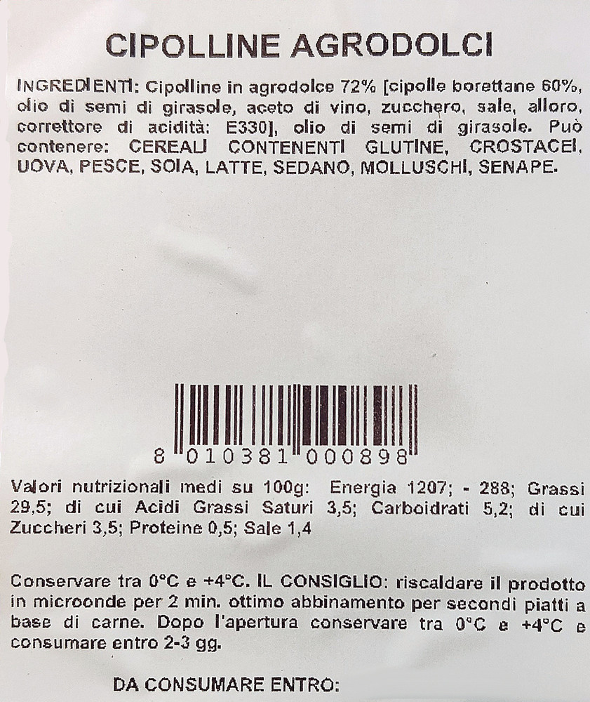 Cipolline Bianche Agrodolci - Foto 3