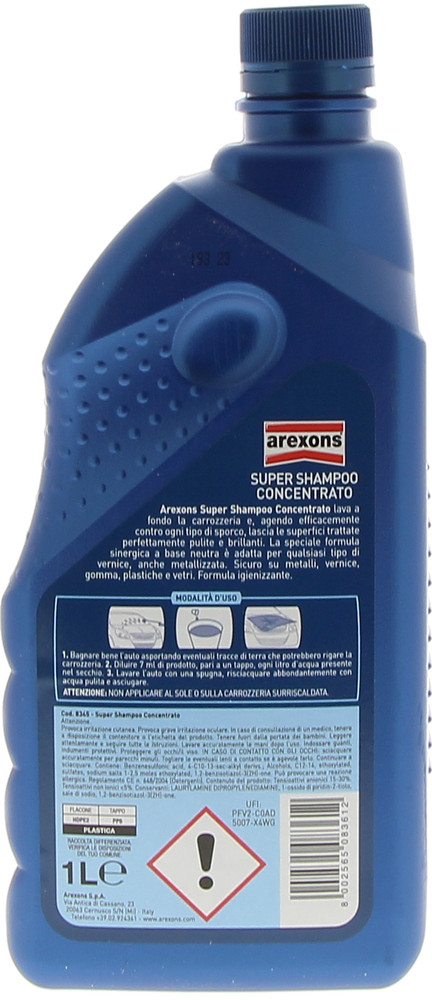 Super Shampoo Concentrato Per Auto 1l Arexons - Foto 2