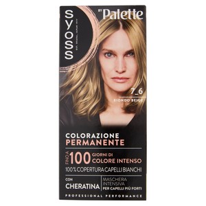 Colorazione Capelli Base 7.6 Biondo Beige Syoss By Palette - Foto 1