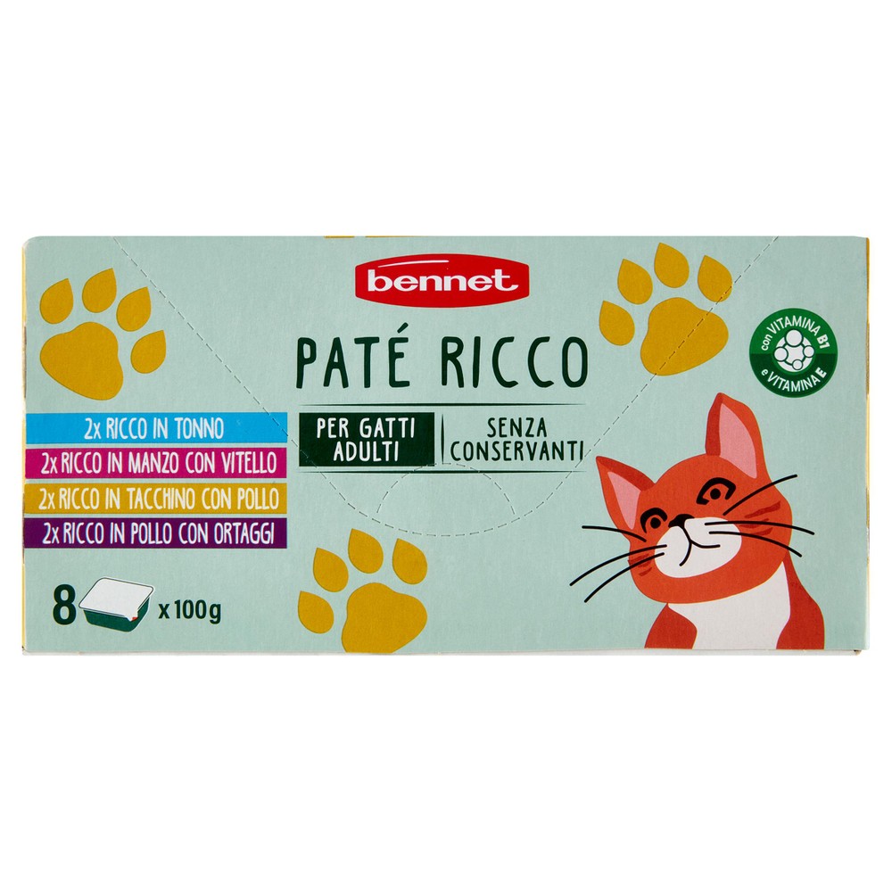 Pate' Per Gatti Bennet Conf. Da 8 - Foto 1