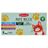 Pate ' Per Gatti Bennet 8 Vaschette Da Gr . 100 Pate ' Per Gatti Bennet 8 Vaschette Da Gr . 100
