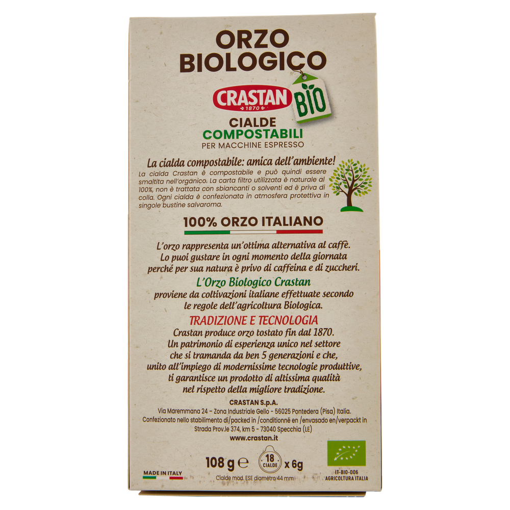 Cialde Orzo Biologico Crastan - Foto 3