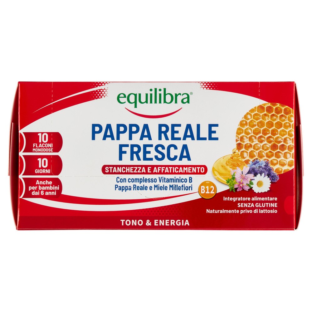 Integratore Pappa Reale Stanchezza E Affaticamento 10 Flaconi Equilibra - Foto 1