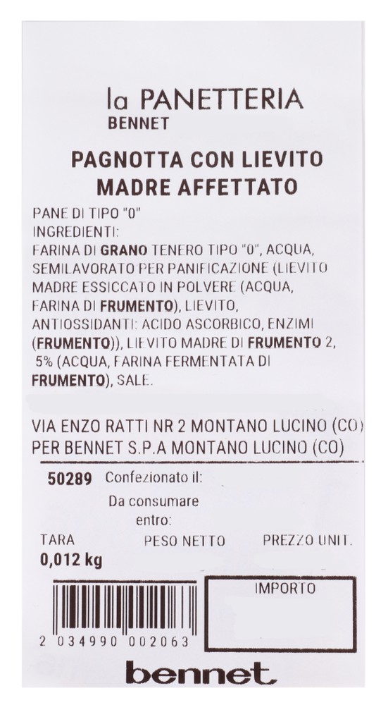 Pagnotta Con Lievito Madre Affettata - Foto 2