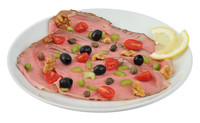 Carne Inglese Con Pomodorini Olive Nere E Noci Carne Inglese Con Pomodorini Olive Nere E Noci