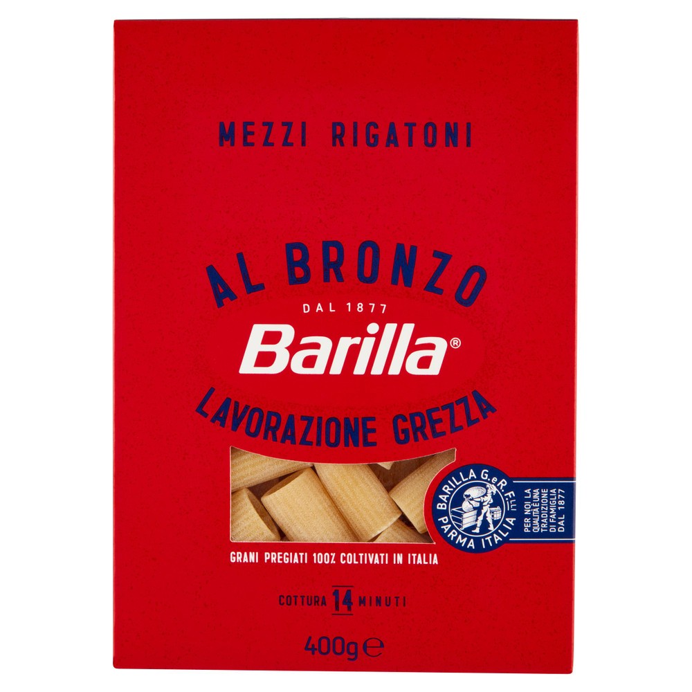 Pasta Mezzi Rigatoni Barilla Al Bronzo