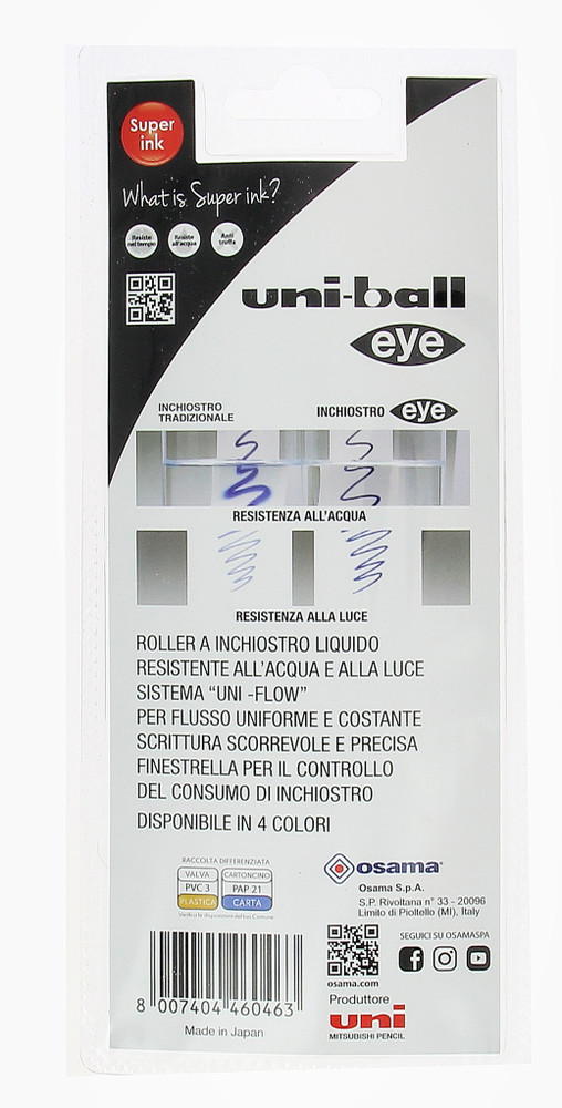 Penna Roller A Inchiostro Liquido Uniball Eye Osama - Foto 2