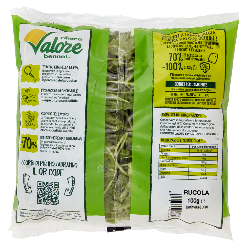 Insalata Rucola Selvatica Filiera Valore Bennet - Foto 3