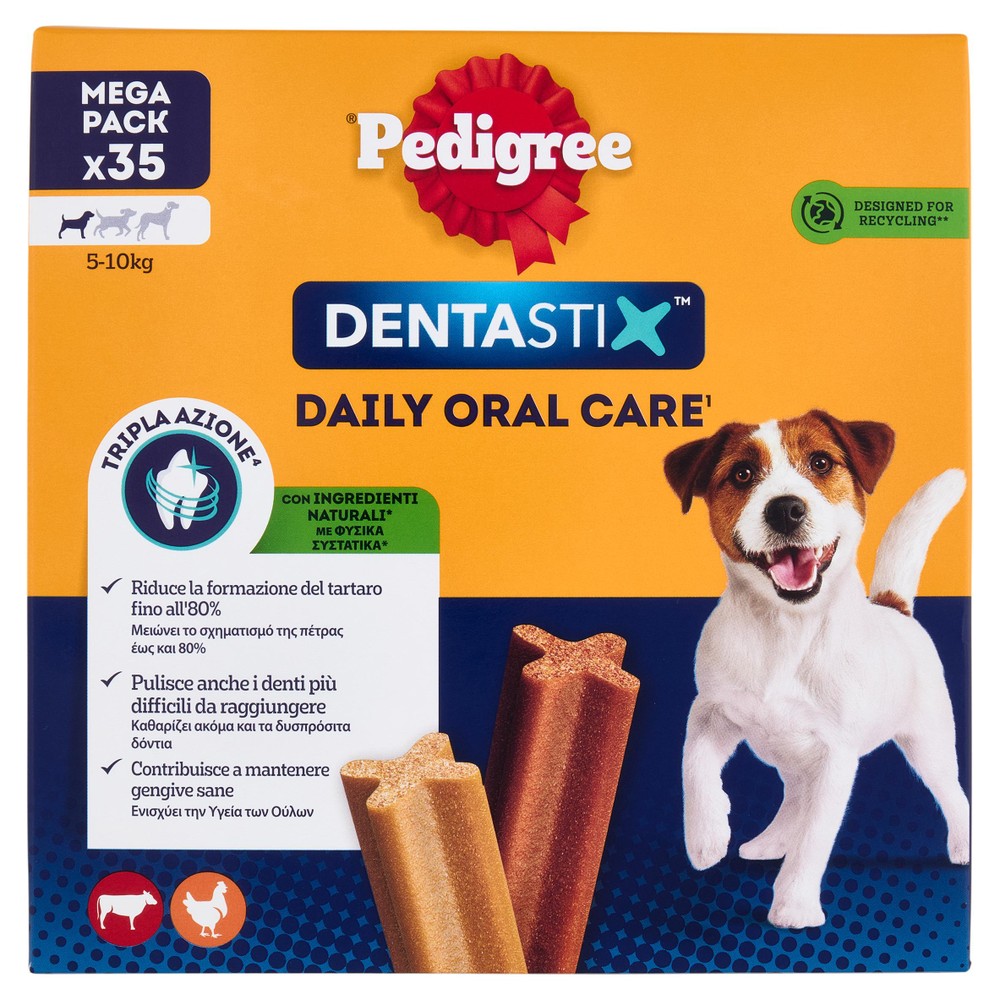 Pedigree Dentastix Snack Igiene Orale Per Cani Piccoli, 35x16g - Foto 1