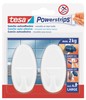 2 Ganci Ovali Grandi Rimovibili Powerstrips Tesa