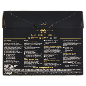 Caffe' Onyx L'or Compatibili Sistema Nespresso Conf. Da 40 Caps