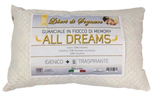 Guanciale Con Imbottitura In Fiocco Di Memory Prodotto In Italia - Foto 1