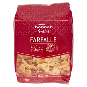 Pasta Farfalle N.165 Trafilate Al Bronzo Bennet I Gustosi - Foto 1