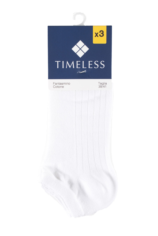 Minicalze Donna 39/41 Bianco Conf Da 3 Timeless - Foto 1