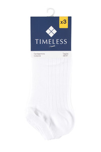 Minicalze Donna 39/41 Bianco Conf Da 3 Timeless - Foto 1