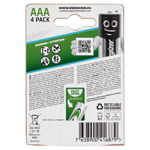 4 Pile Ministilo Aaa Extreme Precaricate 800 Mah Energizer - Foto 3