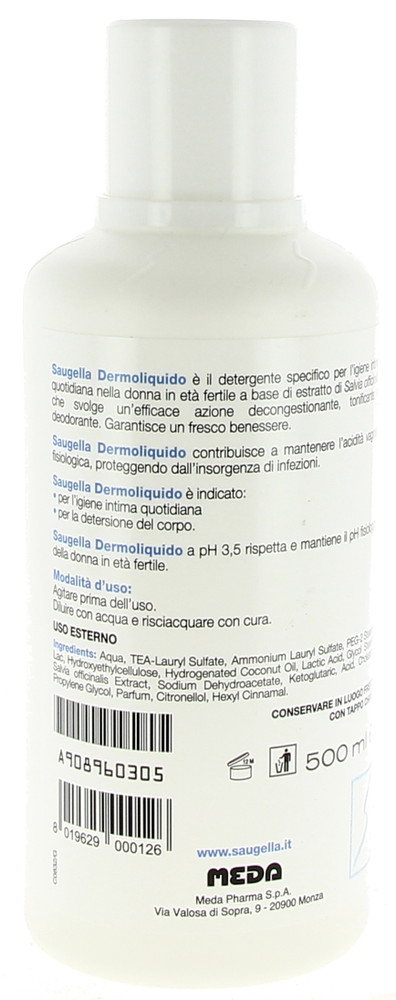 Detergente Intimo Dermoliquido Ph 3,5 Saugella - Foto 2