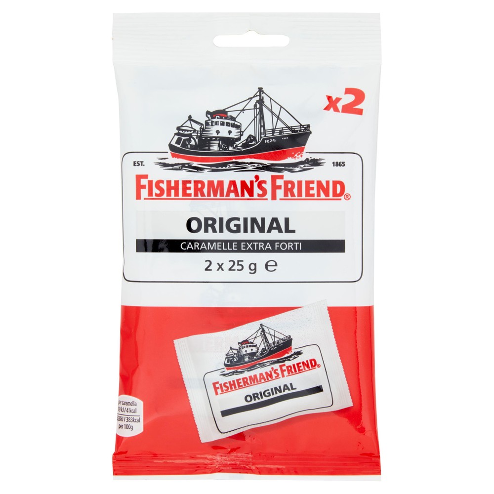 Caramelle Original Gusto Mentolo E Eucalipto 2x25g Fisherman's Friend - Foto 1