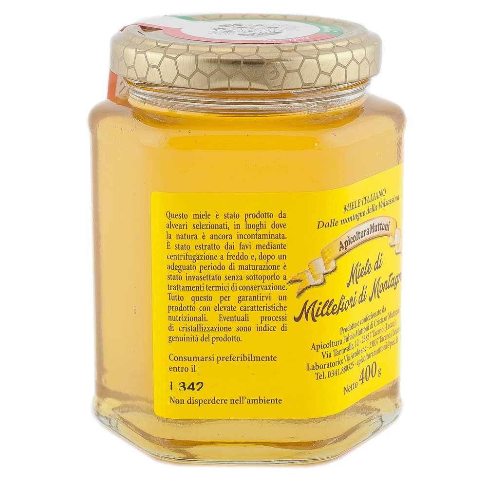Miele Millefiori Di Montagna 100% Naturale Muttoni - Foto 2