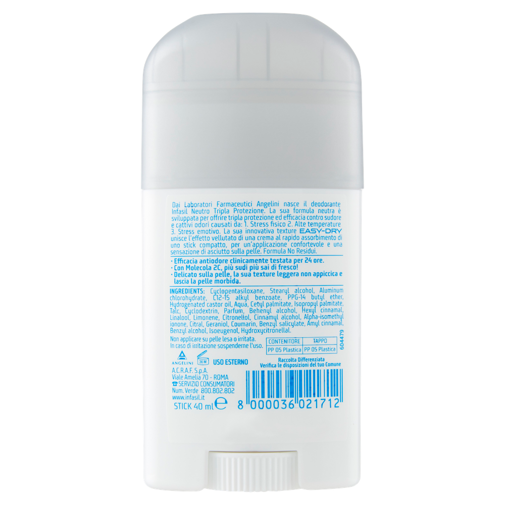 Deodorante Stick Tripla Protezione Infasil - Foto 3