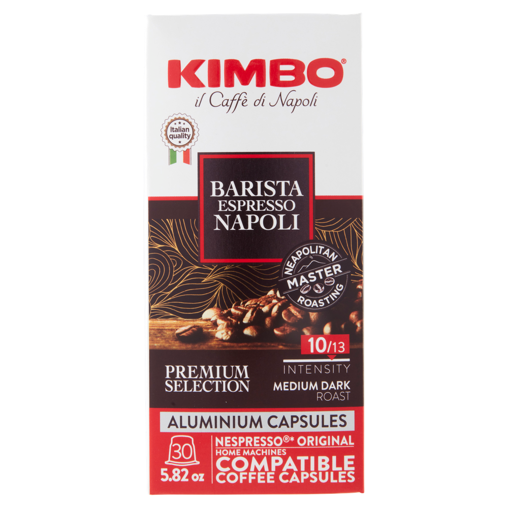 Capsule Caffe' Barista Espresso Napoli Kimbo 30 Caps In Alluminio